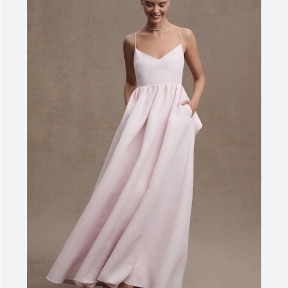 Anthropologie Dresses & Skirts - NWT anthropologie Sachin and Babi Hadley v-neck back now empire gown in pink